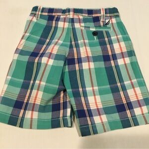 Boys Nautica size 6 shorts in a blue and green plaid pattern​